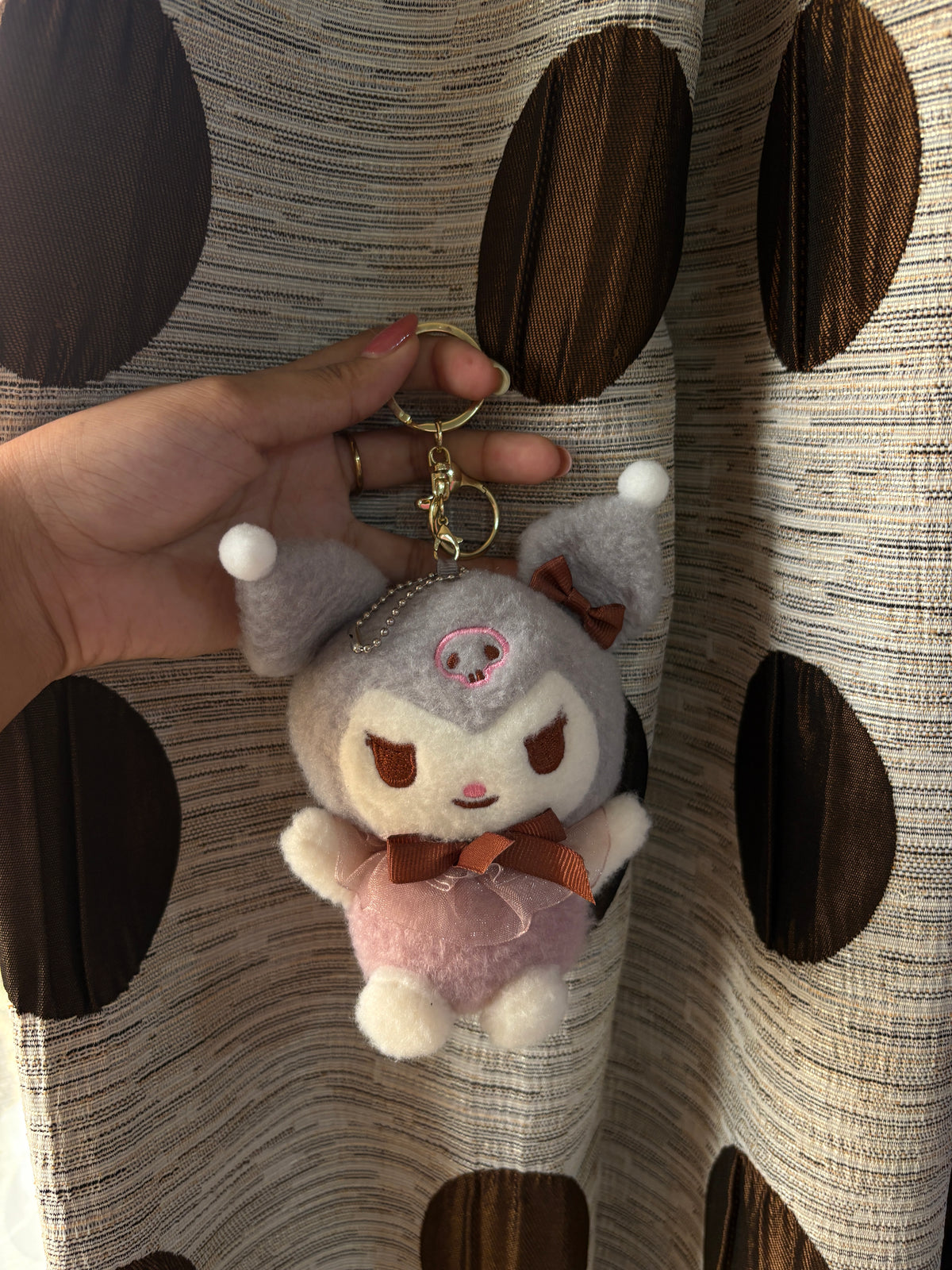 Kuromi plushie charm